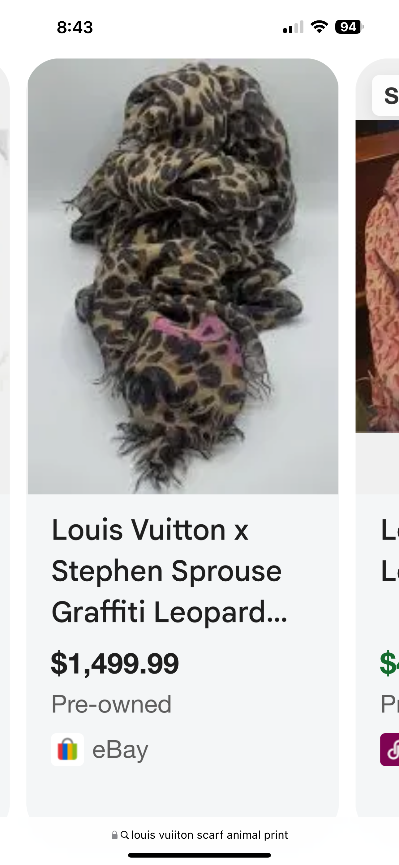 Louis Vuitton scarf