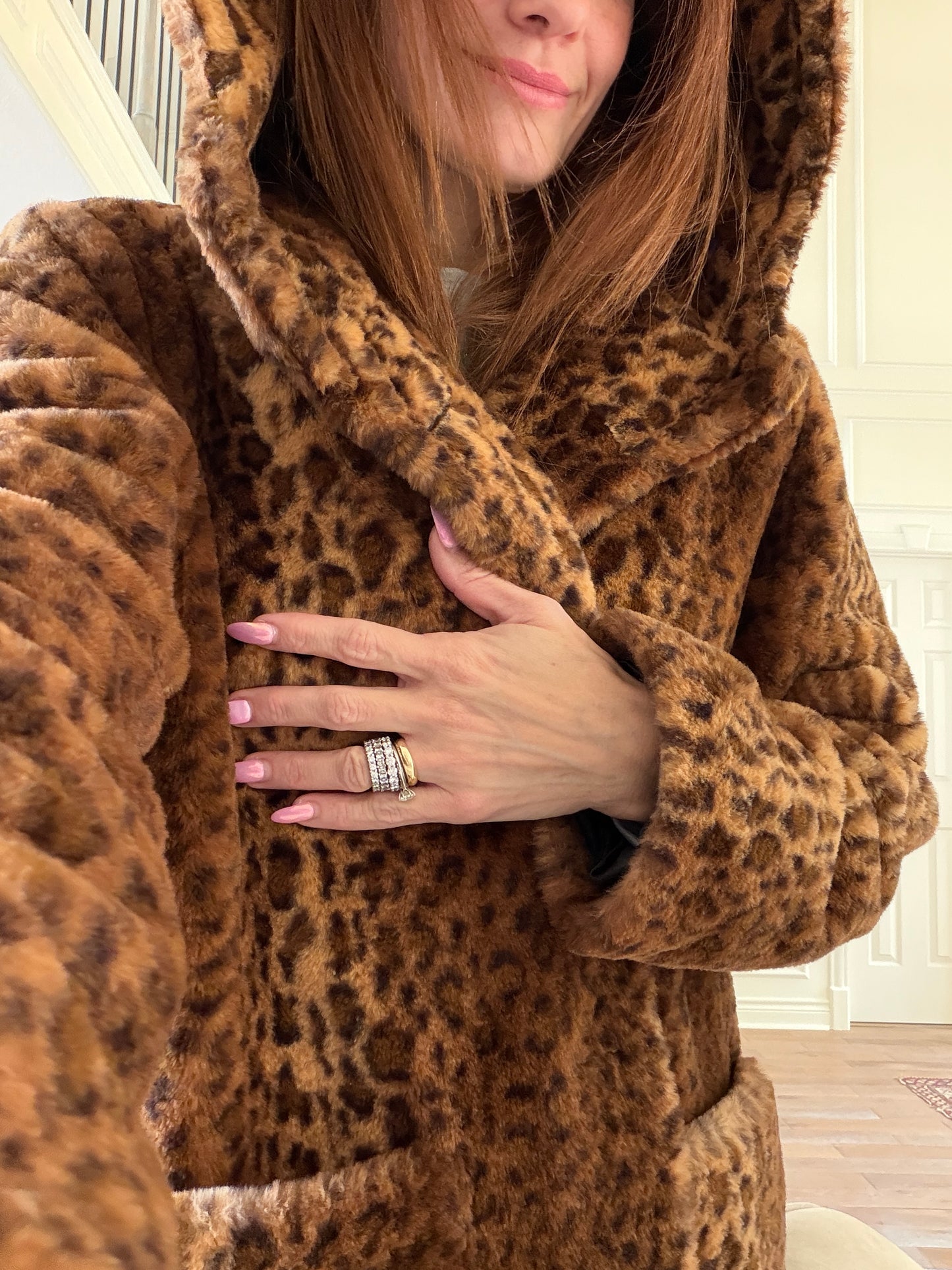 Leopard long coat