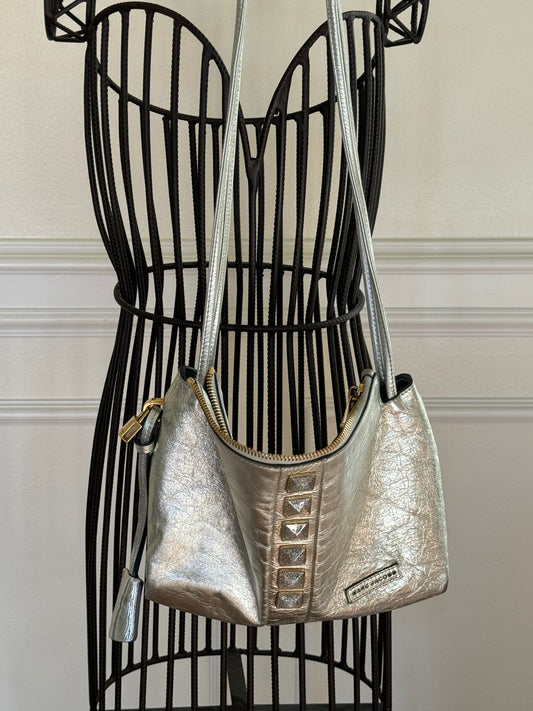 pre owned metallic handbag