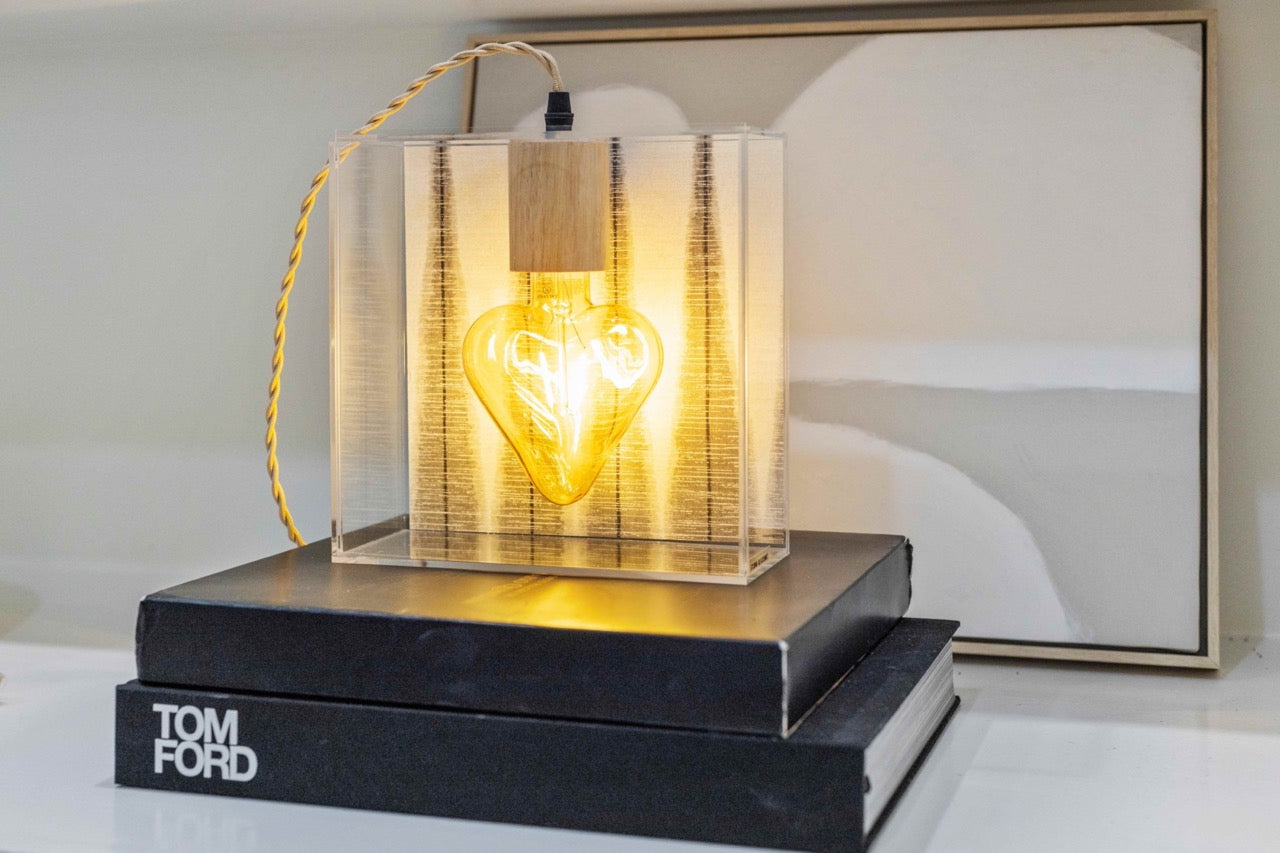 The Bright Heart Lamp - Fran & Studio Black Dot