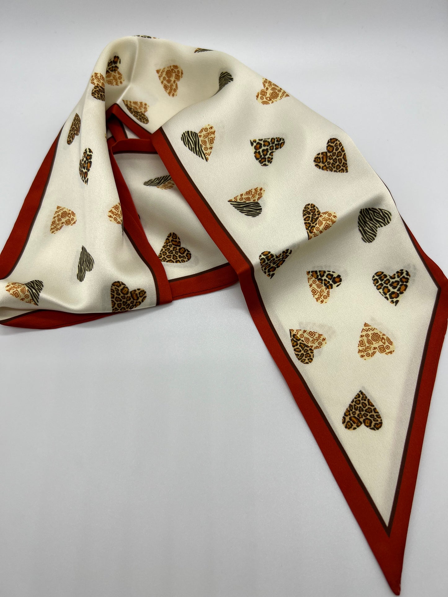 Heart Leopard Scarf