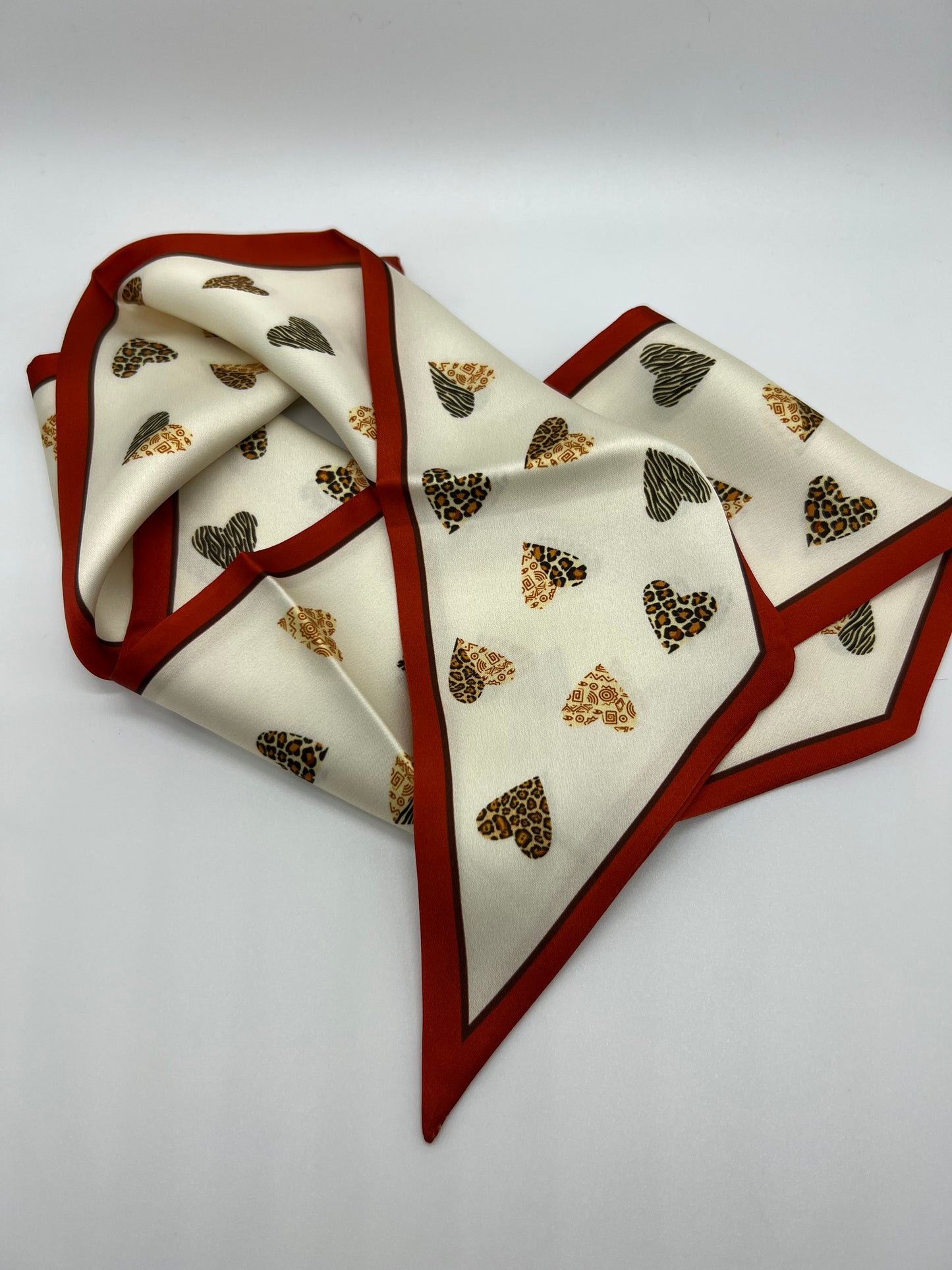 Heart Leopard Scarf